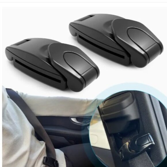 NEW 2 Car Seat Belt Adjusters - Picture 1 of 4